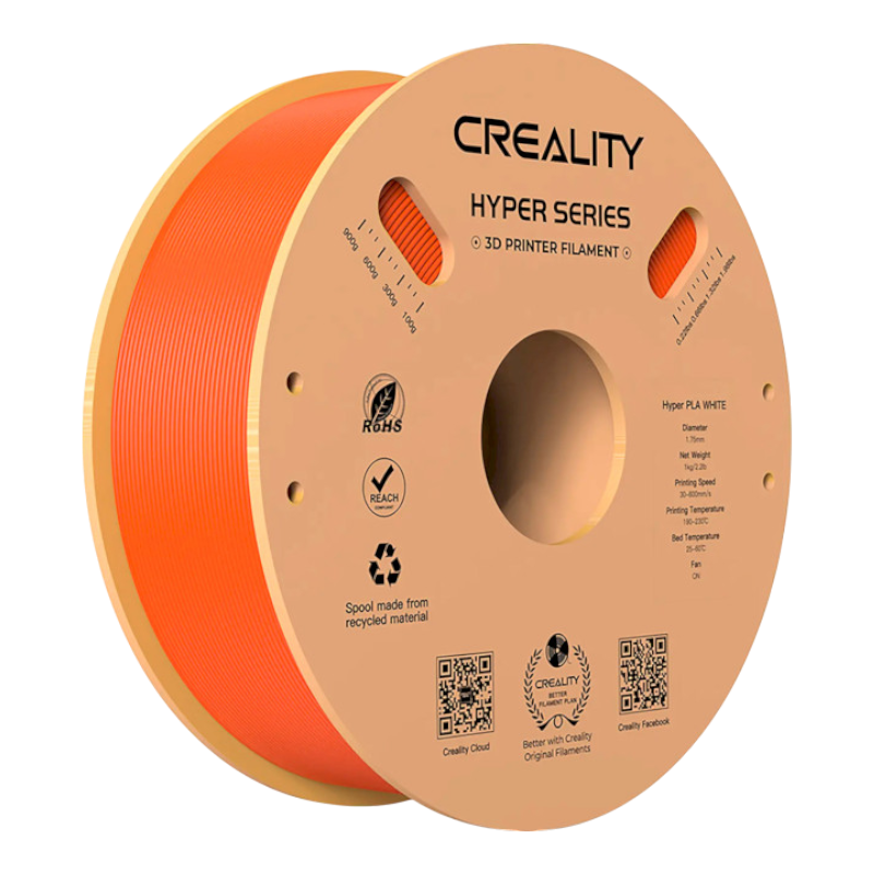 Філамент (пластик) для 3D принтера CREALITY Hyper PLA 1кг, 1.75мм, помаранчевий (3301010381)